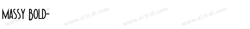 Massy Bold字体转换